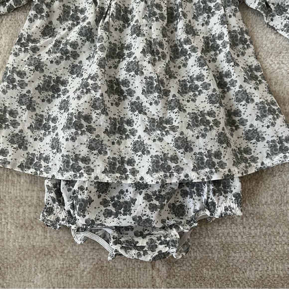 MANGO baby floral ruffle dress with bloomers - Picture 3 of 5
